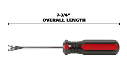 This GreatNeck 1/4" Tack Lifter is designed for lifting carpet tacks, small nails & pins. It is ideally suited for tacks situated close to skirting boards & in other similar inaccessible areas. Great Neck model TL4C. 
