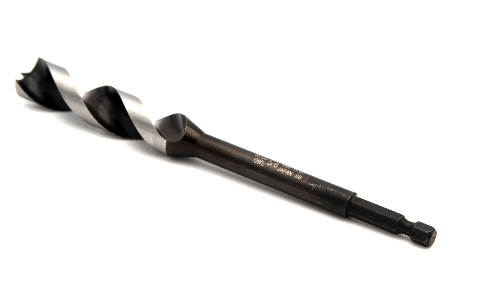 Wood Owl 5/8" (16 mm) Diameter x 6-1/2" ~ OverDrive Fast Boring Bit - Model No 00701 - Made in Japan - Concave Lead-in Edge for smooth starts & fast cuts