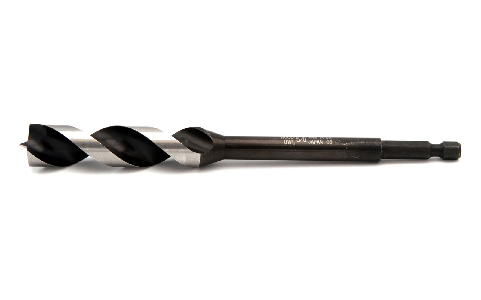 Wood Owl 5/8" (16 mm) Diameter x 6-1/2" ~ OverDrive Fast Boring Bit - Model No 00701 - Made in Japan - Concave Lead-in Edge for smooth starts & fast cuts
