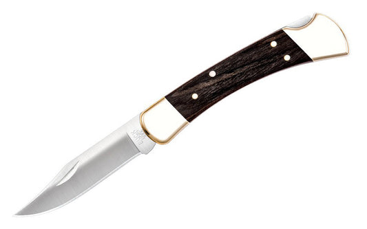 Buck Knives 110 Folding Hunter Knife & Leather Sheath ~ Model No. 0110BRS - Made in USA