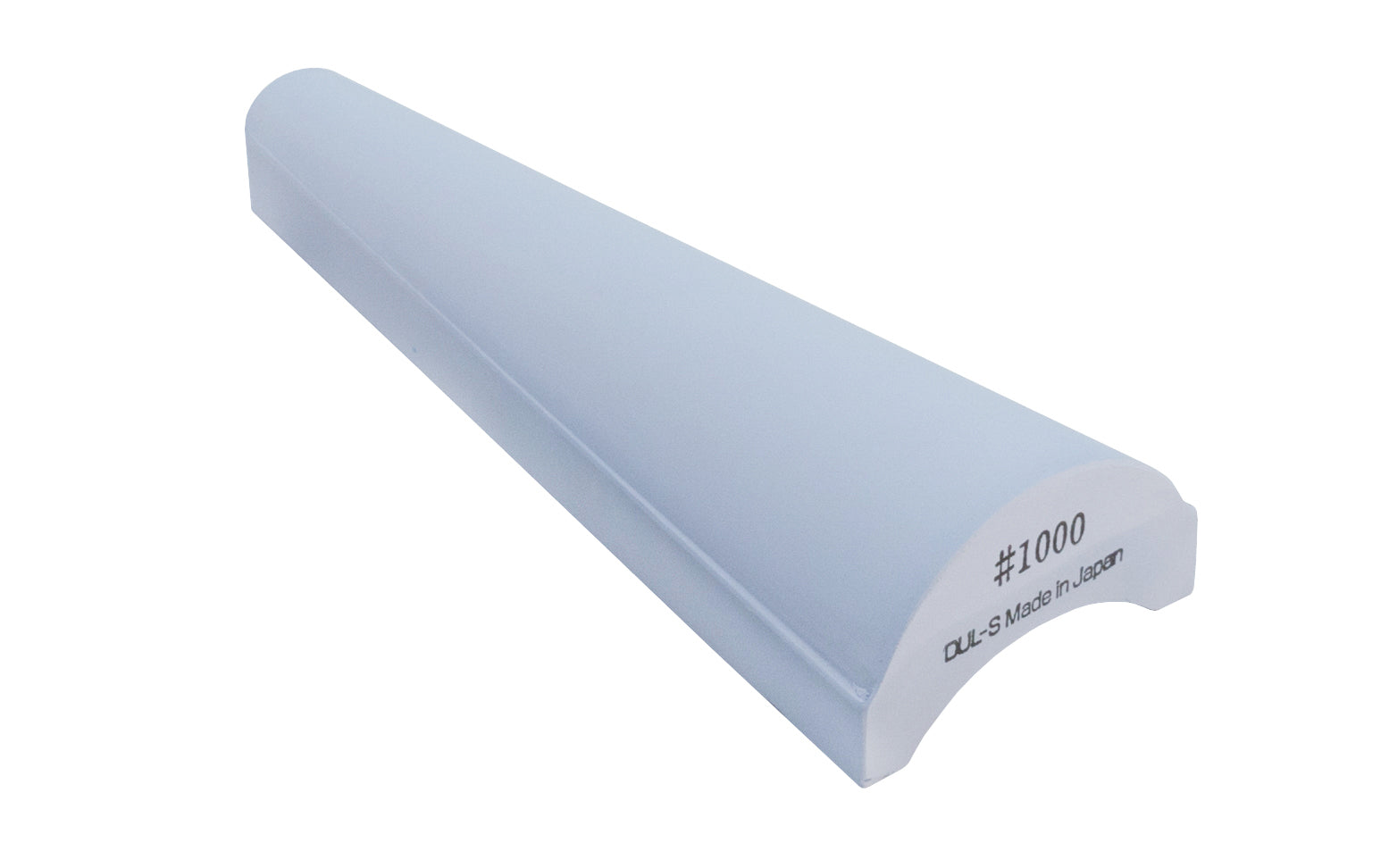 Japanese Suehiro Gouge Whetstone - 1000 Grit. Tapered whetstone is designed to sharpen implements from gouging tools to carving knives. Designed for rounded blades of various sizes. Tapered Japanese Waterstone. Model 2HS-2. 4966684065512. Made in Japan. Medium grit. Includes an eraser for removing grime