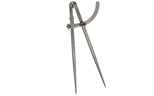 CS Osborne Wing Divider - Solid Steel ~ 10" Size - Model No. 106-10 ~ The points are hardened & every care is taken with the thread of the screws which hold the legs in position on the wings ~ Tempered Springs ~ 096685570167