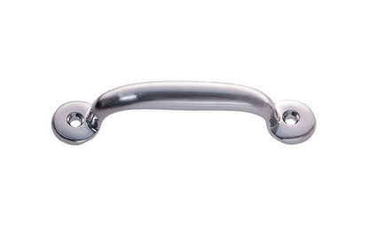 Vintage-style Hardware · Classic Solid Brass Handle Pull ~ 3" On Centers. Authentic reproduction hardware. solid brass kitchen cabinet pull. Drawer pull handle. Authentic reproduction hardware. Utility pull. Brushed Chrome Finish. 3" center to center pull
