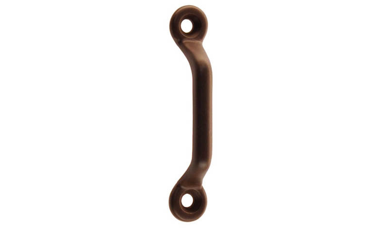 Small Solid Brass Handle ~ 2-3/8" On Centers ~ Vertical View
