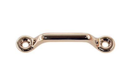 Small Solid Brass Handle ~ 2-3/8" On Centers ~ Polished Nickel Finish