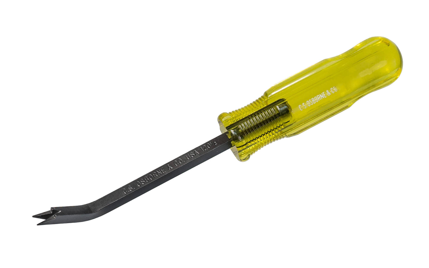 The CS Osborne Staple Lifter No. 120-1/2 has the correct angle for removing staples of any size. Made in the USA ~ 096685640068