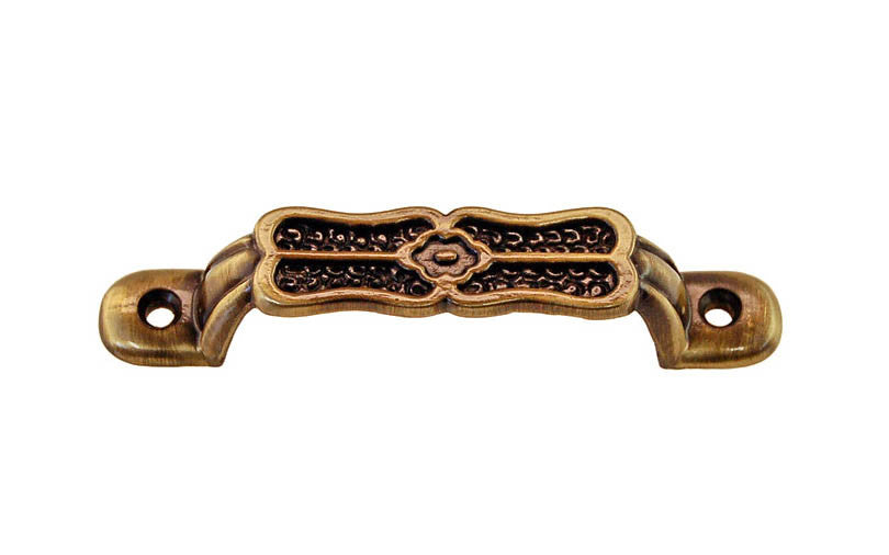 Eastlake-Style Handle ~ 3-1/8" On Centers ~ Antique Brass Finish 