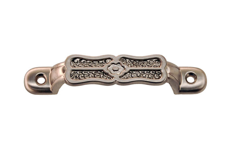Eastlake-Style Handle ~ 3-1/8" On Centers ~ Brushed Nickel Finish