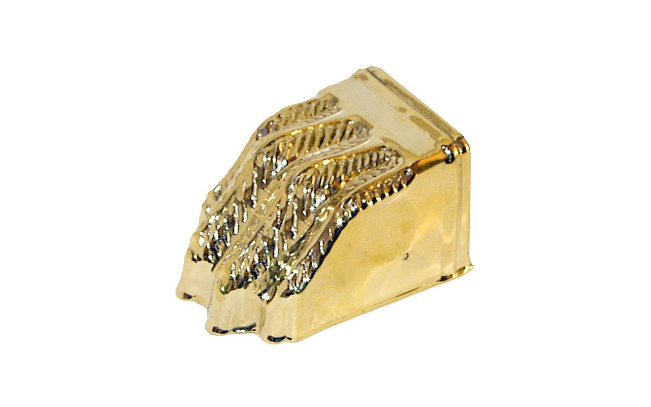 Brass Clawfoot Toe Cap ~ Non-Lacquered Brass (will patina over time) ! Vintage-style Hardware · Traditional & classic ~ Duncan Phyfe style ~ Made of stamped brass material ~  Designed to protect & beautify your furniture ~ Excellent for sofas, tables, dressers, & antique cabinets
