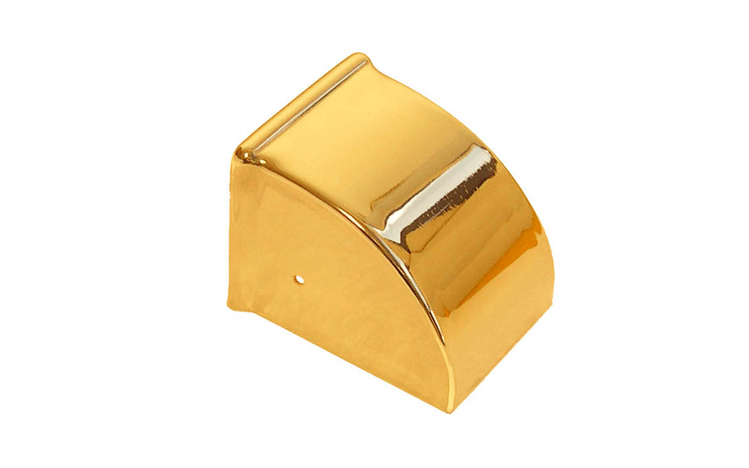 Brass Toe Cap for Furniture ~ Vintage-style Hardware · Traditional & classic ~ Made of stamped brass material ~  Designed to protect & beautify your furniture ~ Excellent for sofas, tables, dressers, & antique cabinets