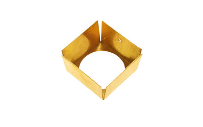 Brass Leg Skirt ~ Non-Lacquered Brass (will patina over time) ~ Vintage-style Hardware · Traditional & classic ~ Hoosier style ~ Made of stamped brass material ~  Designed to protect & beautify your furniture ~ Excellent for tables, sofas, dressers, & antique cabinets
