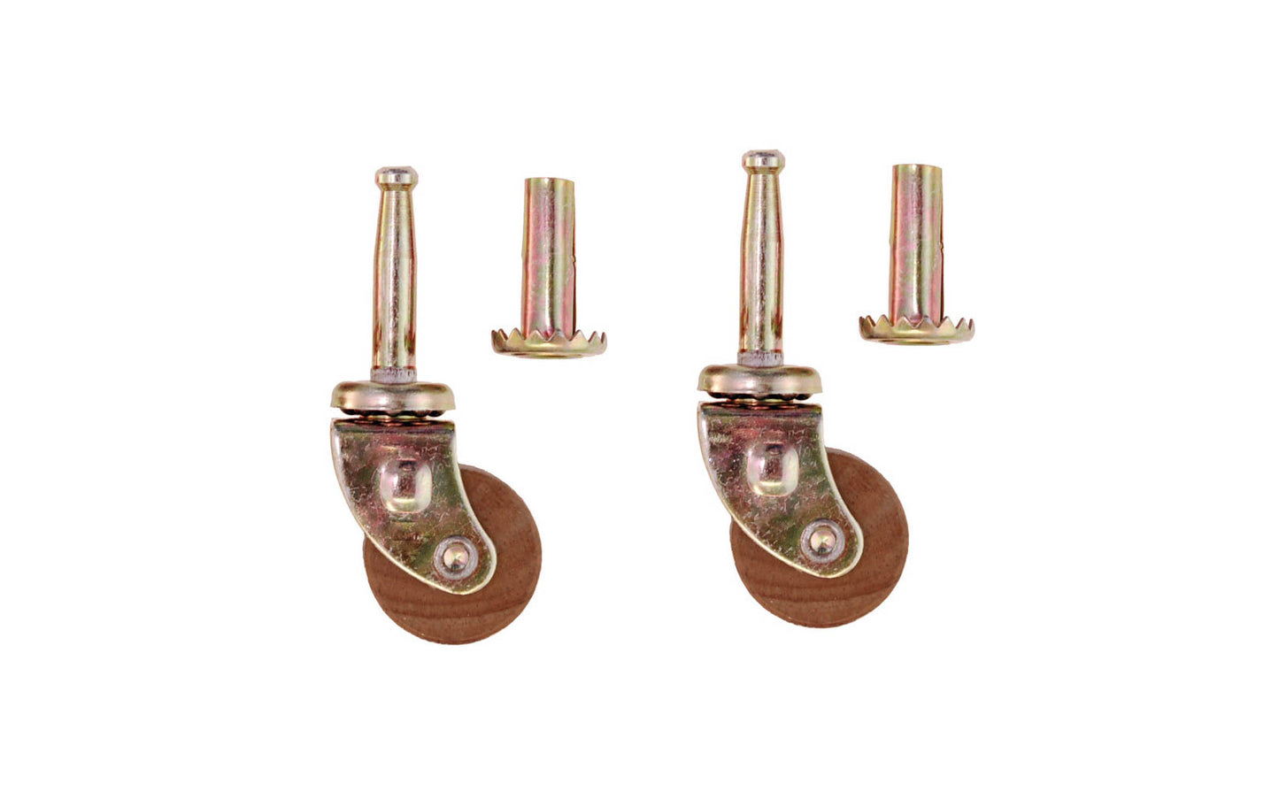 Vintage-style Hardware · Traditional & classic ~ Sturdy & heavy duty ~ Made of steel construction ~ Ball bearing caster ~ Raises furniture 1-5/8" high 