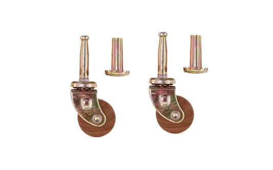 Vintage-style Hardware · Traditional & classic ~ Sturdy & heavy duty ~ Made of steel construction ~ Ball bearing caster ~ Raises furniture 1-5/8" high 