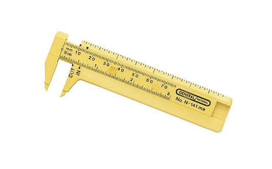 3" Fiberglass Pocket Caliper ~ General Model No. 141me ~ Made in Switzerland