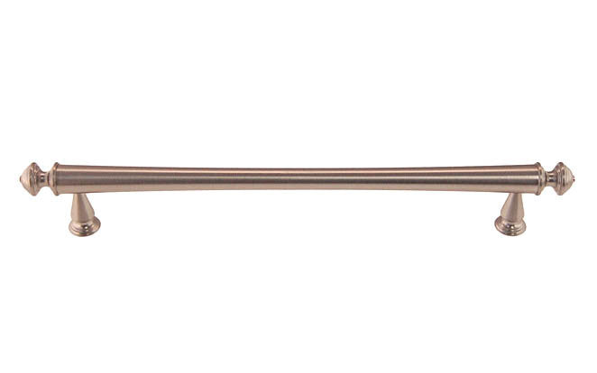 Solid Brass Elegant Handle ~ 7" On Centers ~ Brushed Nickel Finish