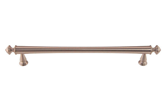 Solid Brass Elegant Handle ~ 7" On Centers ~ Brushed Nickel Finish