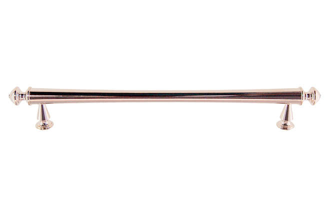 Solid Brass Elegant Handle ~ 7" On Centers ~ Polished Nickel Finish
