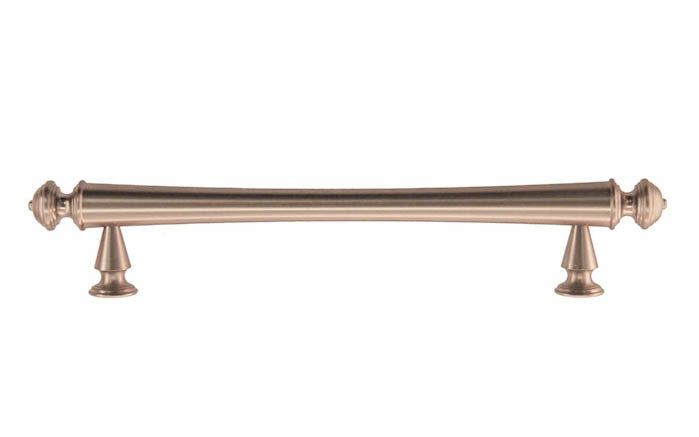 Solid Brass Elegant Handle ~ 5" On Centers ~ Brushed Nickel Finish