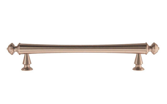 Solid Brass Elegant Handle ~ 5" On Centers ~ Brushed Nickel Finish