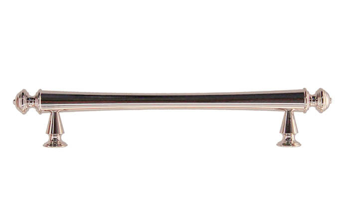 Solid Brass Elegant Handle ~ 5" On Centers ~ Polished Nickel Finish