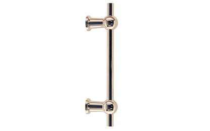 Solid Brass Ball-Style Handle ~ 3-3/4" On Centers ~ Vertical View