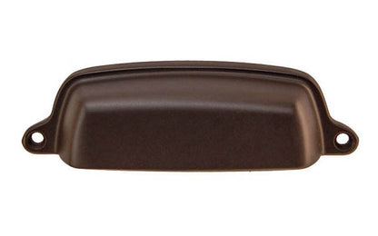 Vintage-style Hardware · Traditional & Classic Solid Brass Bin Pull. 4" On Centers. Made of high quality solid brass. 4" spacing of screw holes. Thick & smooth edges for a comfortable grip. Oil Rubbed Bronze Finish
