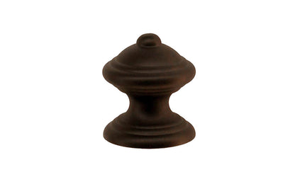 Solid Brass Finial Knob ~ 1" Diameter ~ Oil Rubbed Bronze Finish