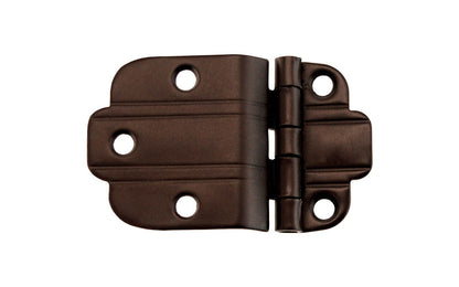 Solid Brass "Art Deco" 3/8" Offset Hinge ~ Oil Rubbed Bronze Finish