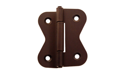 Solid Brass 3/8" Offset Butterfly Hinge ~ Oil Rubbed Bronze Finish