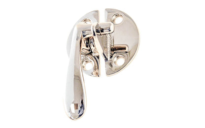 Solid Brass Flush Mount Latch ~ Left Hand ~ Polished Nickel Finish