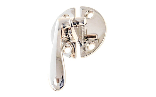 Solid Brass Flush Mount Latch ~ Left Hand ~ Polished Nickel Finish