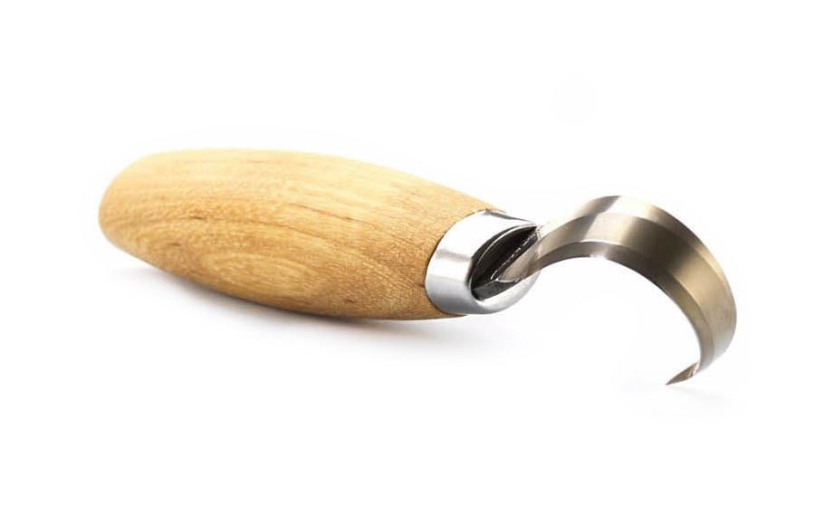 Mora Wood Carving Hook Knife No. 164 Carbon Steel ~ Made in Östnor, Sweden · Made of quality high carbon steel ~ 2" long fixed blade ~ Razor-sharp edge ~ Excellent for carving & scooping out wood ~ Mora 108-1830