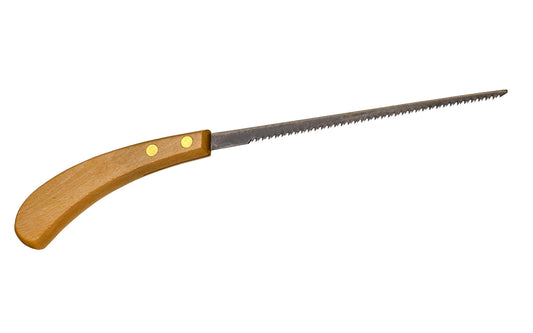 Made in Japan · Long narrow blade ~ Excellent for detail work ~ Brass riveted in a Red Beechwood handle ~ 180 mm & 210 mm sizes available 