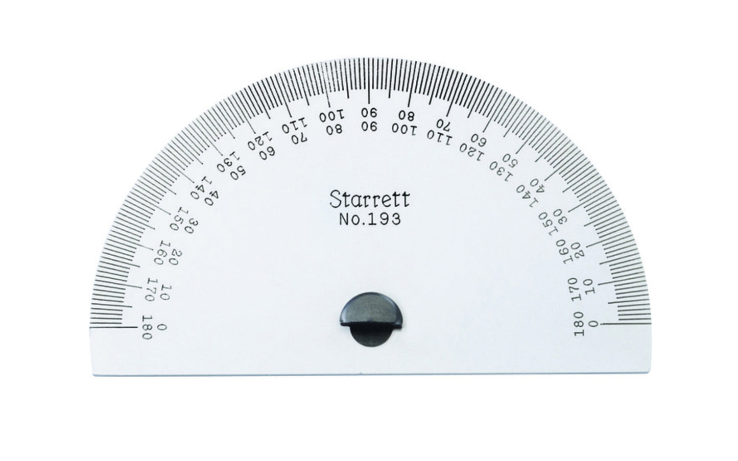 Starrett 193 Satin Chrome Protractor Head. Converts #47 & #49  bevels. Head only.   Made in USA. 049659506969. Model 193.