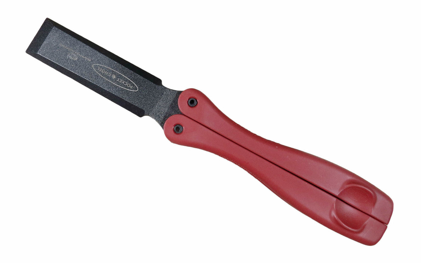 The FastCap 1" Pocket Chisel is a very useful job site chisel! Made of precision tool steel with rust-proof teflon coating. Simply fold & lock it in place.