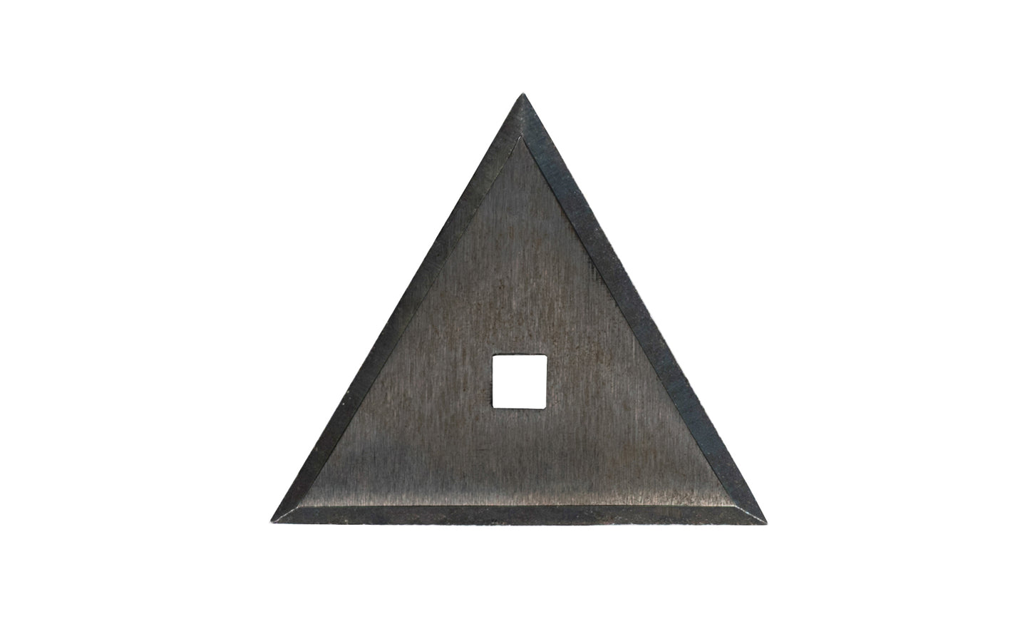 A quality USA-made Triangle Scraper Blade No. 270-B made by C.S. Osborne. The blade is made of carbon steel & tempered. It has a special triangle shape. It is a great wood scraper blade for general woodworking & scraping purposes. Designed as a replacement blade for CS Osborne Scraper Model 270. Made in USA