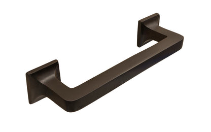 Vintage-style Hardware · Arts & Crafts Style Solid Brass Handle ~ 4" On Centers. Traditional & classic Arts & Crafts style ~ Made of high quality solid brass ~ 4" spacing of screw holes ~ May be mounted horizontally or vertically. Arts and Crafts Style Solid Brass Handle. Oil Rubbed Bronze
