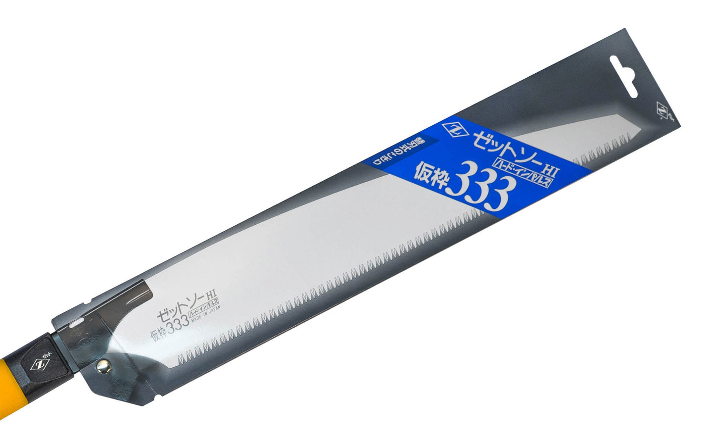 Made in Japan Z-Saw #H-333 | #15014 ~ Crosscut Teeth: 10 TPI ~ Heavy duty & extra coarse pull-saw ~ Impulse Hardened Teeth ~ Blade is removable ~ For timber framing & general construction, for house framing & or 2 x 4  or 2 x 8 materials ~ The handle is extra long too for longer & more powerful strokes