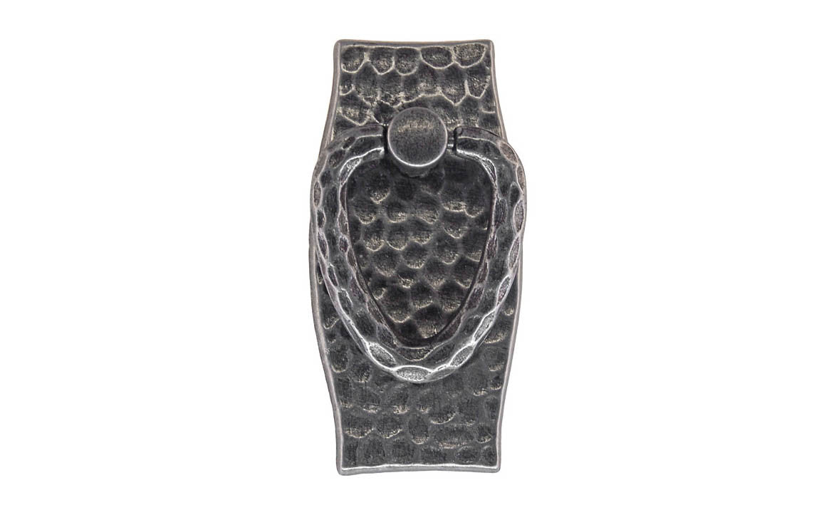 Mission-Style Vertical Drop Pull ~ Pewter Finish