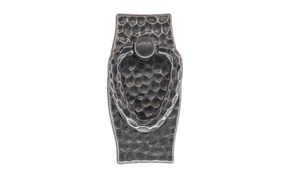 Mission-Style Vertical Drop Pull ~ Pewter Finish