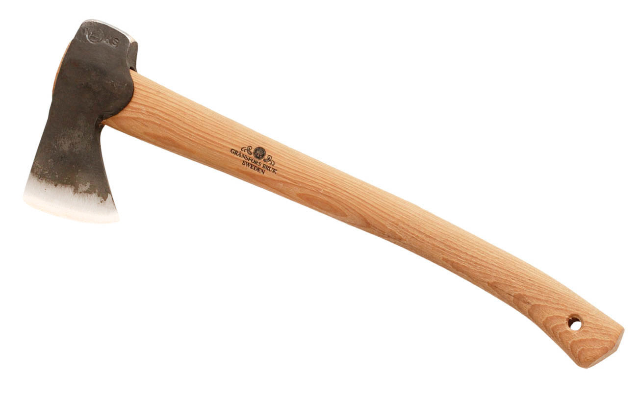 Gransfors Bruk Hunter's Axe ~ Made in Gränsfors, Sweden · No. 418 Model ~ Made of the highest quality Swedish steel ~ Hand-forged with excellent craftsmanship ~ Razor-sharp edge ~ Since 1902