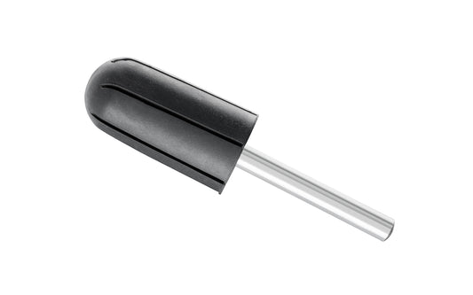 Pferd 27/32" x 1-9/16" Policap Expanding Radius Rubber Head. 1/4" shank diameter. Max RPM:  20000 RPM. Model 42020. Made in Germany.