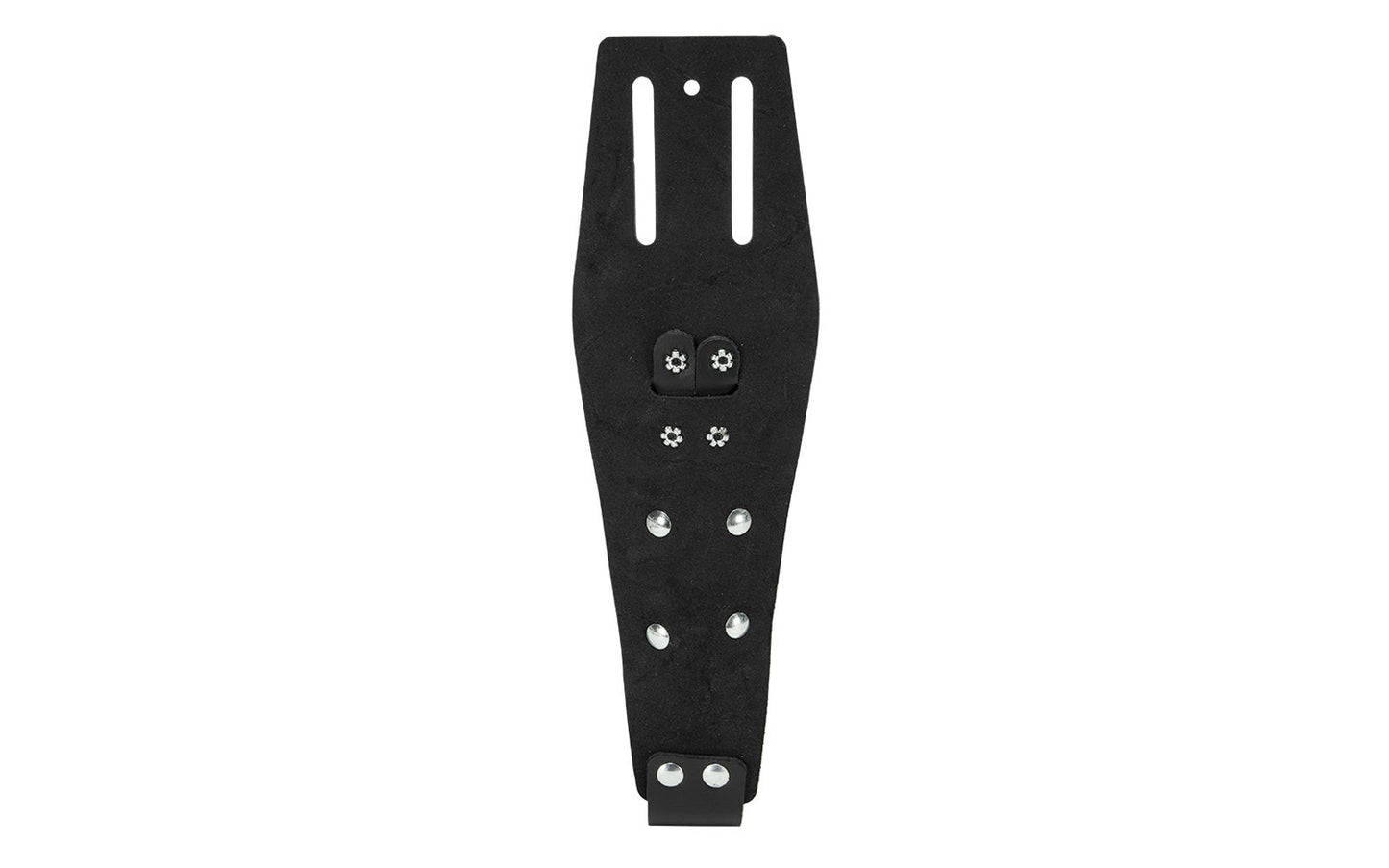 Klein Leather Pliers Holder - Closed Bottom - 5112 - Made in USA ~ Slotted to fit belts up to 2" wide ~ Riveted leather construction for long life - Pockets for 7", 8" or 9" side-cutting pliers  - Closed bottom prevents nose of pliers from protruding & wearing or tearing your clothes - Leather Tool Pouch Holder - Model 5112