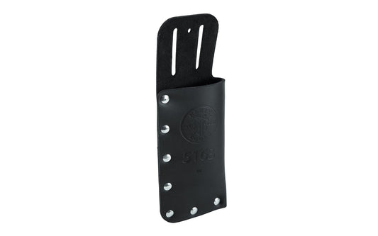 Klein Leather Lineman's Knife Holder ~ 2" Opening - 5163 - Made in USA ~ Slotted to fit belts up to 2" wide ~ Riveted leather construction for long life  - Designed for Klein Skinning Knives (Cat. No. 1570-3, 1570-3LR and 1560-3) - Leather Tool Pouch Holder - Model 5163