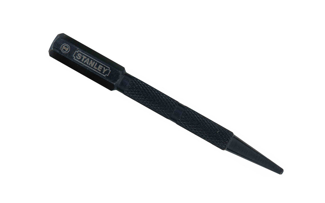 Model 58-112 ~ 2/32" Nail Set ~ Handy 1/16" nail set made by Stanley Tools, designed for setting unhardened nails below surface of wood. The nail set is fully hardened & precision-milled steel for long life, & have long beveled tips for easy nail head alignment. Square head prevents rolling when set down. 076174581126