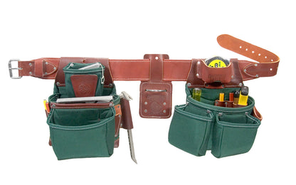 Occidental Leather "OxyLights" Tool Belt Set ~ 8080DB M ~ Medium Belt Size (3" Medium Ranger Work Belt) - Padded Two Ply Tool Bags Keep Shape - 21 pockets - 759244040005. Made of Extremely Abrasion Resistant Industrial Nylon - "OxyLights" 8080DB Tool Belt Package - Industrial Nylon Material for heavy use. Made in USA