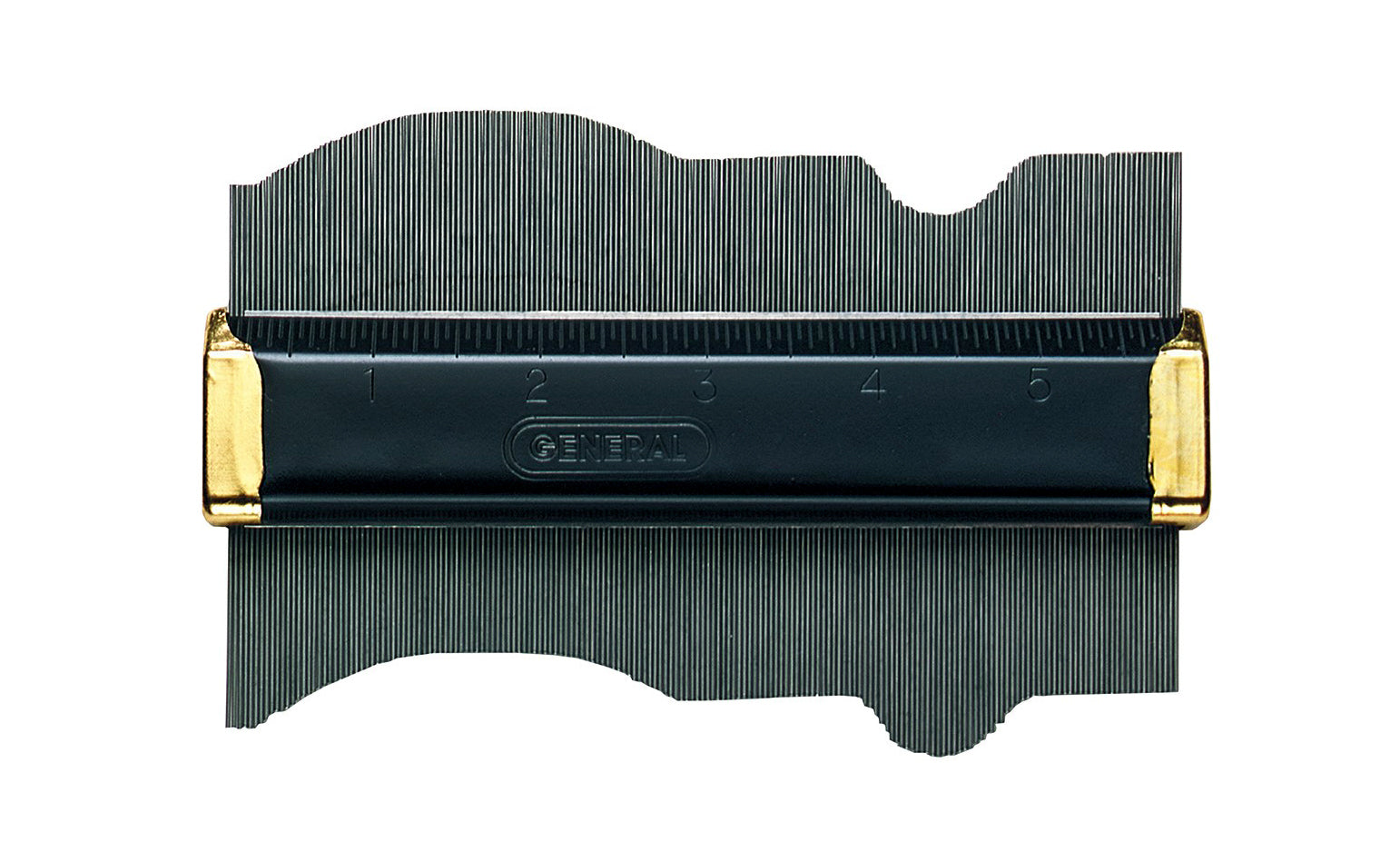 General Tools ~ Model 837 ~ Made of tough durable plastic & metal caps ~ 3-1/2" deep fingers ~ Engraved measurements on tool ~ Very thin stainless steel pins - 35 pins per inch ~ Graduations are every 16th inch 