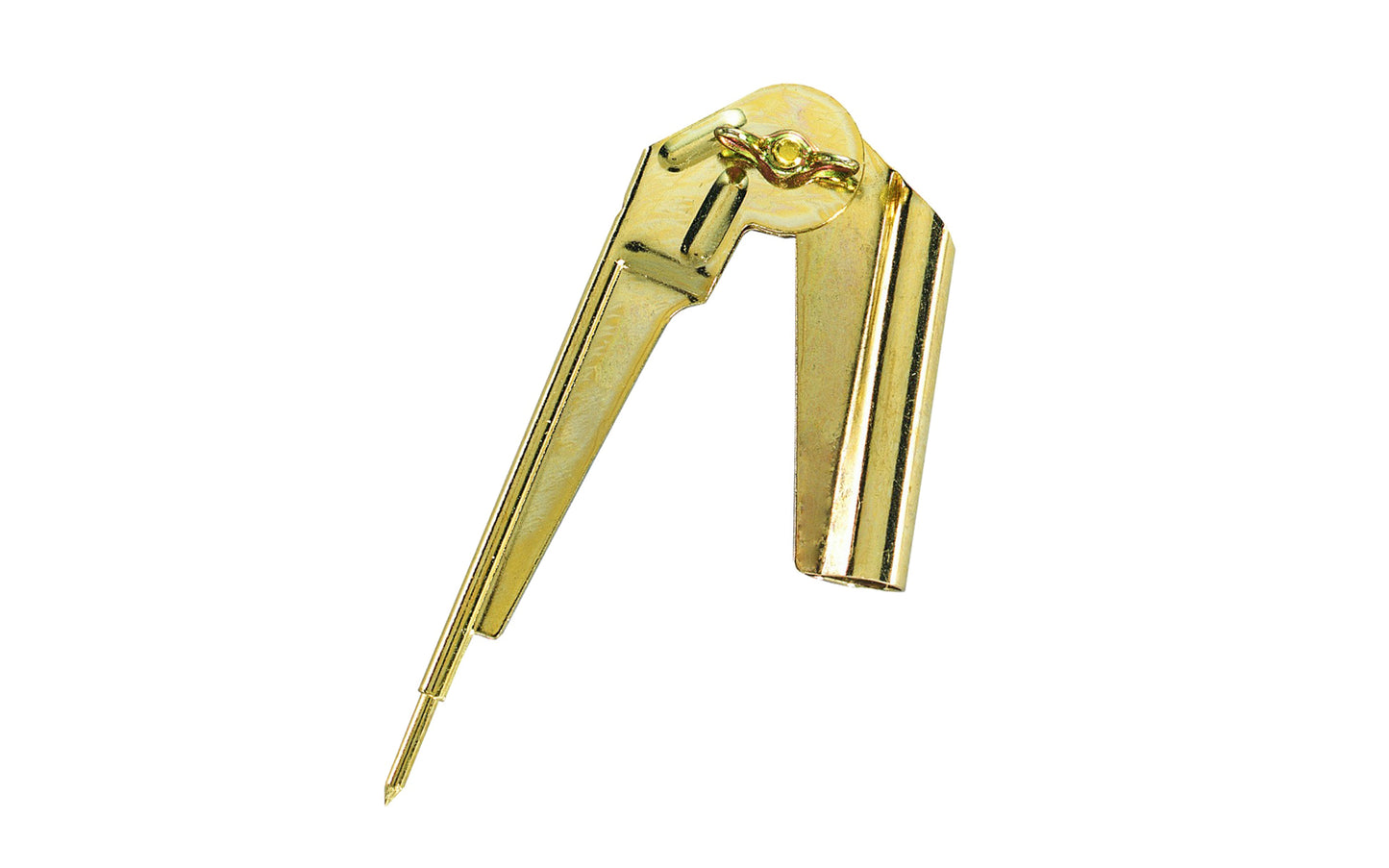 Pencil Compass & Scriber ~ Made of brass plated steel ~ Hardened steel point ~ Maximum diameter: 8" ~ Ideal for marking & scribing contours & circles ~ General Tools