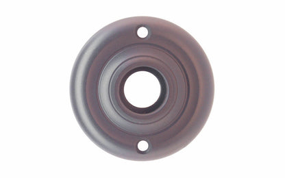 Solid Brass Smooth Ring-Design Rosette ~ 2-1/4" Diameter ~ Oil Rubbed Bronze Finish
