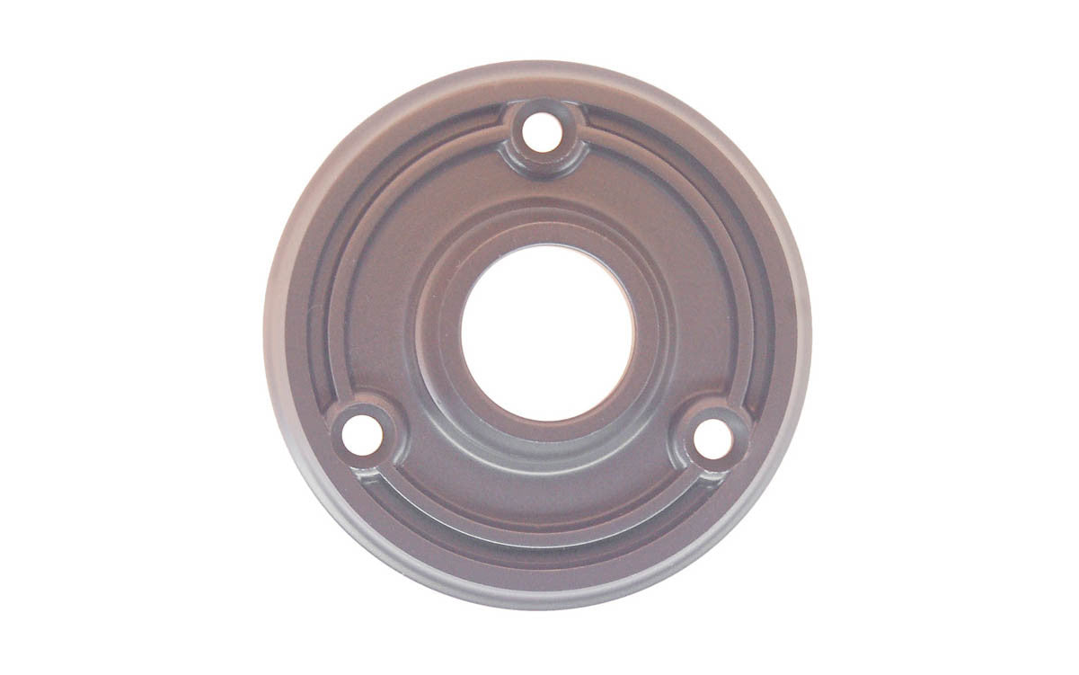 Solid Brass Ring-Design Rosette ~ 2-1/4" Diameter ~ Oil Rubbed Bronze Finish